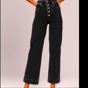 Abercrombie Crop Wide Leg Jean